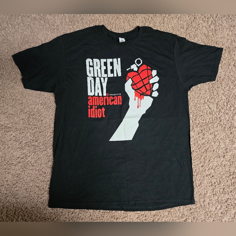 Green Day American Idiot Black T-Shirt